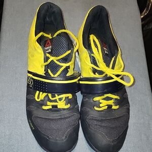 Reebok Men's Crossfit Black and Yellow Athletic Shoes